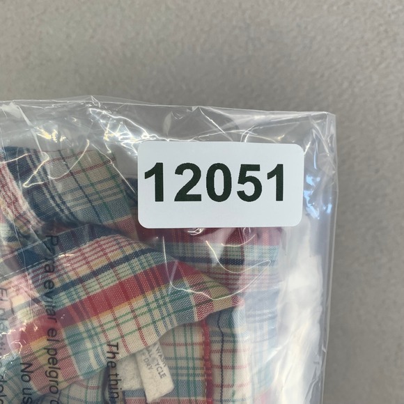 VTG 70s Levi's Shirt Mens Large Plaid‎ made in USA Tapered Fit Thin Long Sleeve - Picture 12 of 12